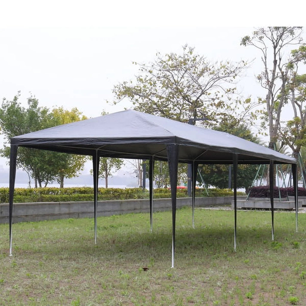 Black 10'x30' Outdoor Party Tent with 8 Removable Sidewalls Y1924