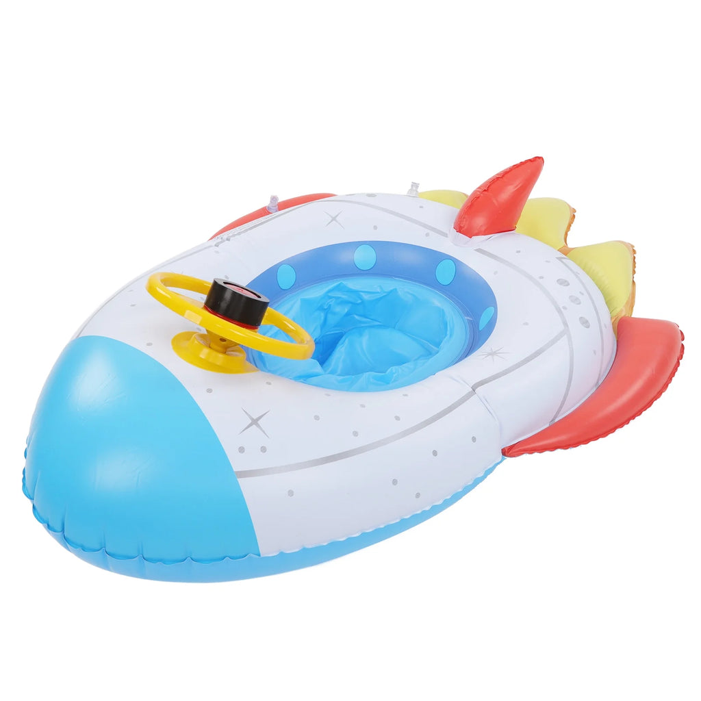 Inflatable Spaceship Pool Float with Steering Wheel K46646