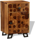 Solid Sheesham Wood Nightstand 14.6"x11.8"x21.3" E69670