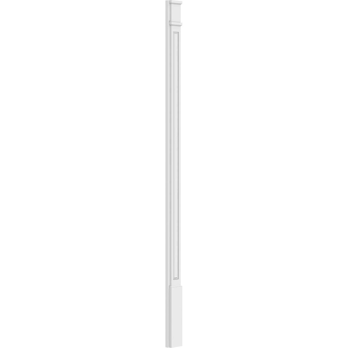 6x22W x 120x22H Raised Panel PVC Pilaster with Capital & Base K96124