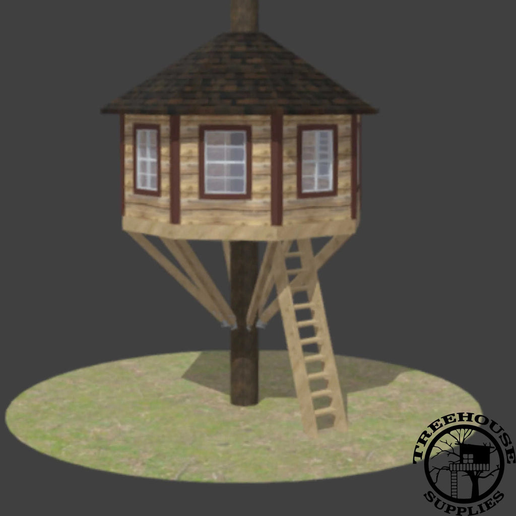 16' Octagon Treehouse Plan C5105
