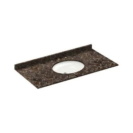 Tan Brown Single Bathroom Vanity Top U652