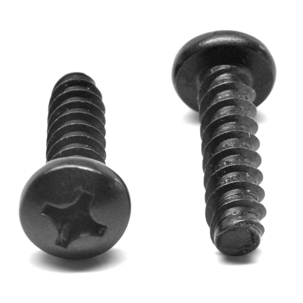 #6-20 x 2 Sheet Metal Screw Phillips Pan Head Type B Low Carbon Steel Black Oxide U3726