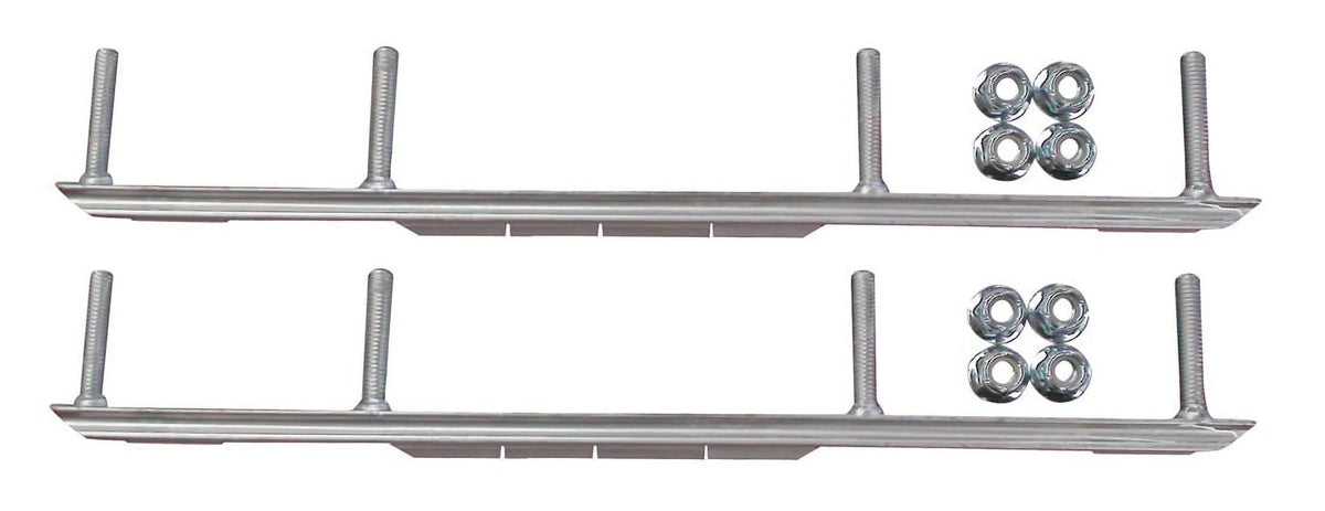 Yellow XPT Snowmobile Skis with 9" Shaper Bars Complete Kit O930
