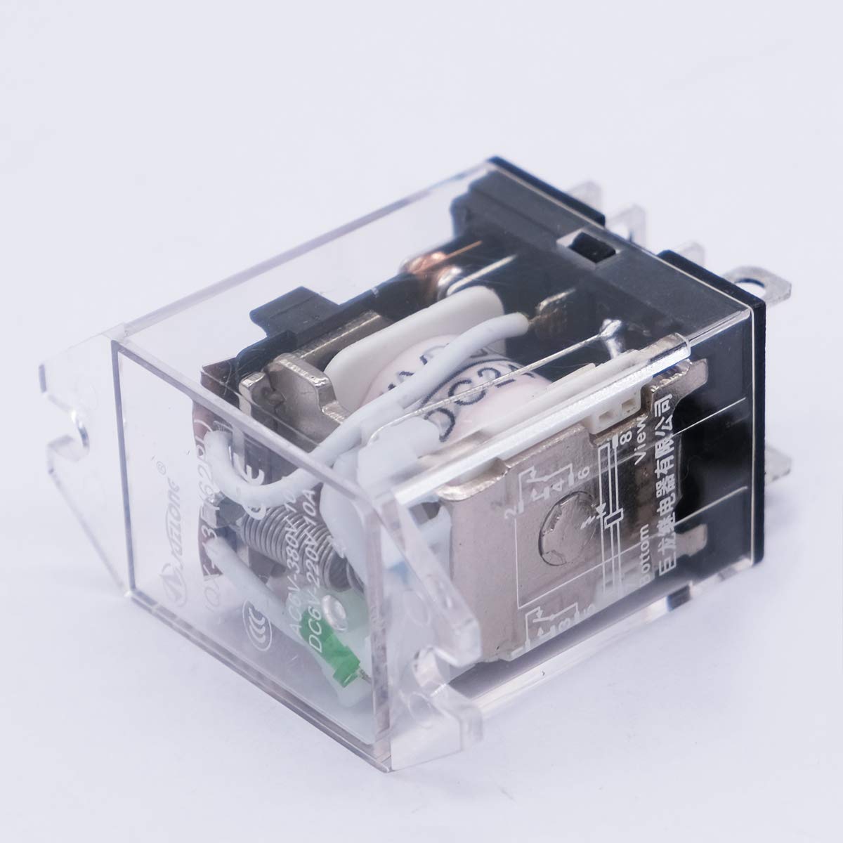 2pcs DC 24V 8 Pin 10A DPDT LED Indicator Electromagnetic Power Relay C50007