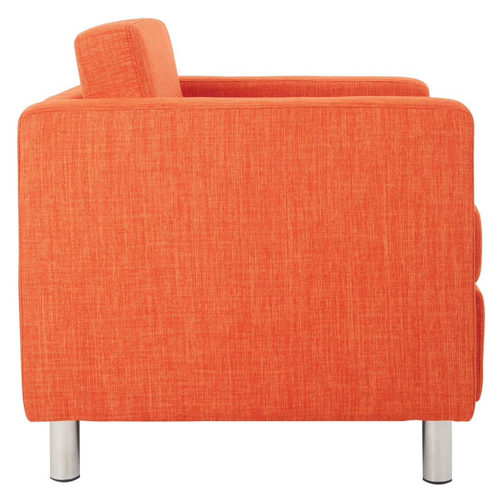 Tangerine Fabric Armchair O176