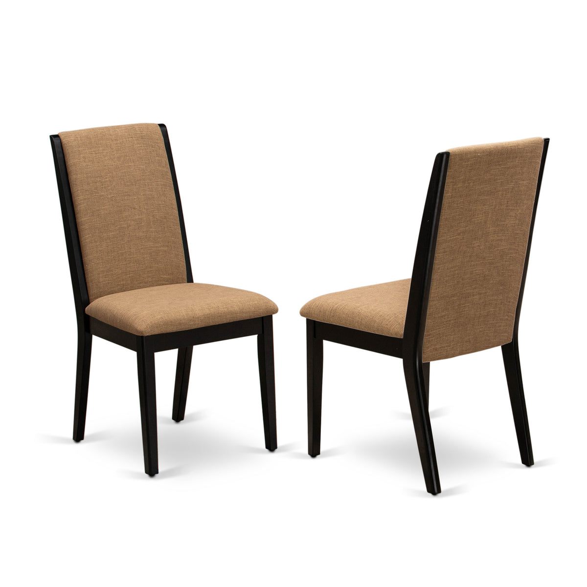 5-piece Wood Dinette Set in Black/Light Sable N473