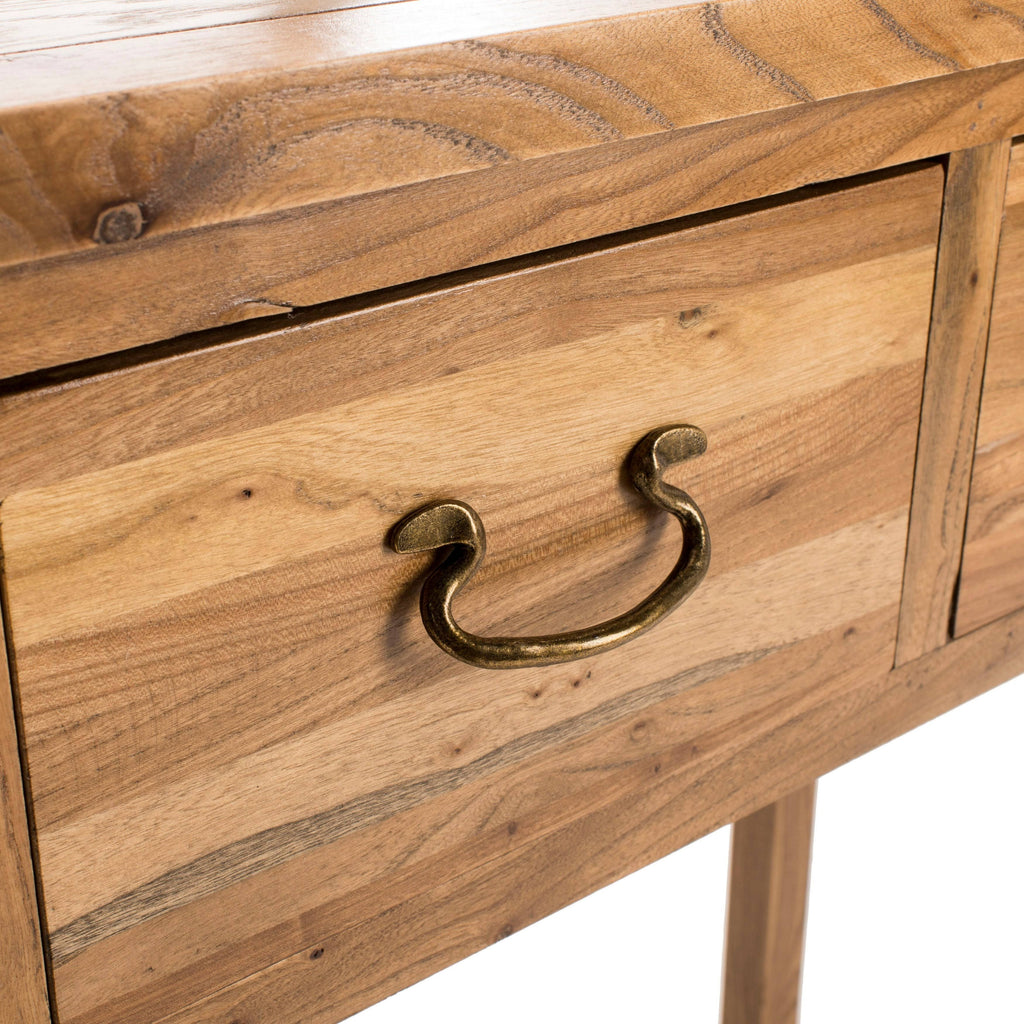 Oak Console with Storage Drawers G406262