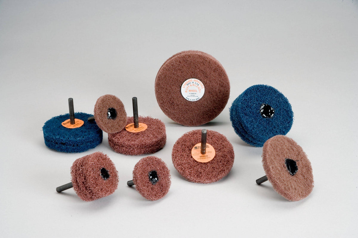 Buff and Blend GP Wheel 3 in x 1 Ply x 1/4 in A Med J1060