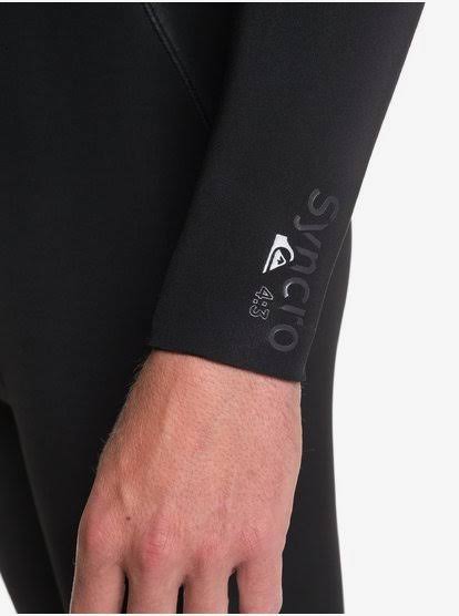 Black/Silver 4/3 Back Zip Wetsuit B4015