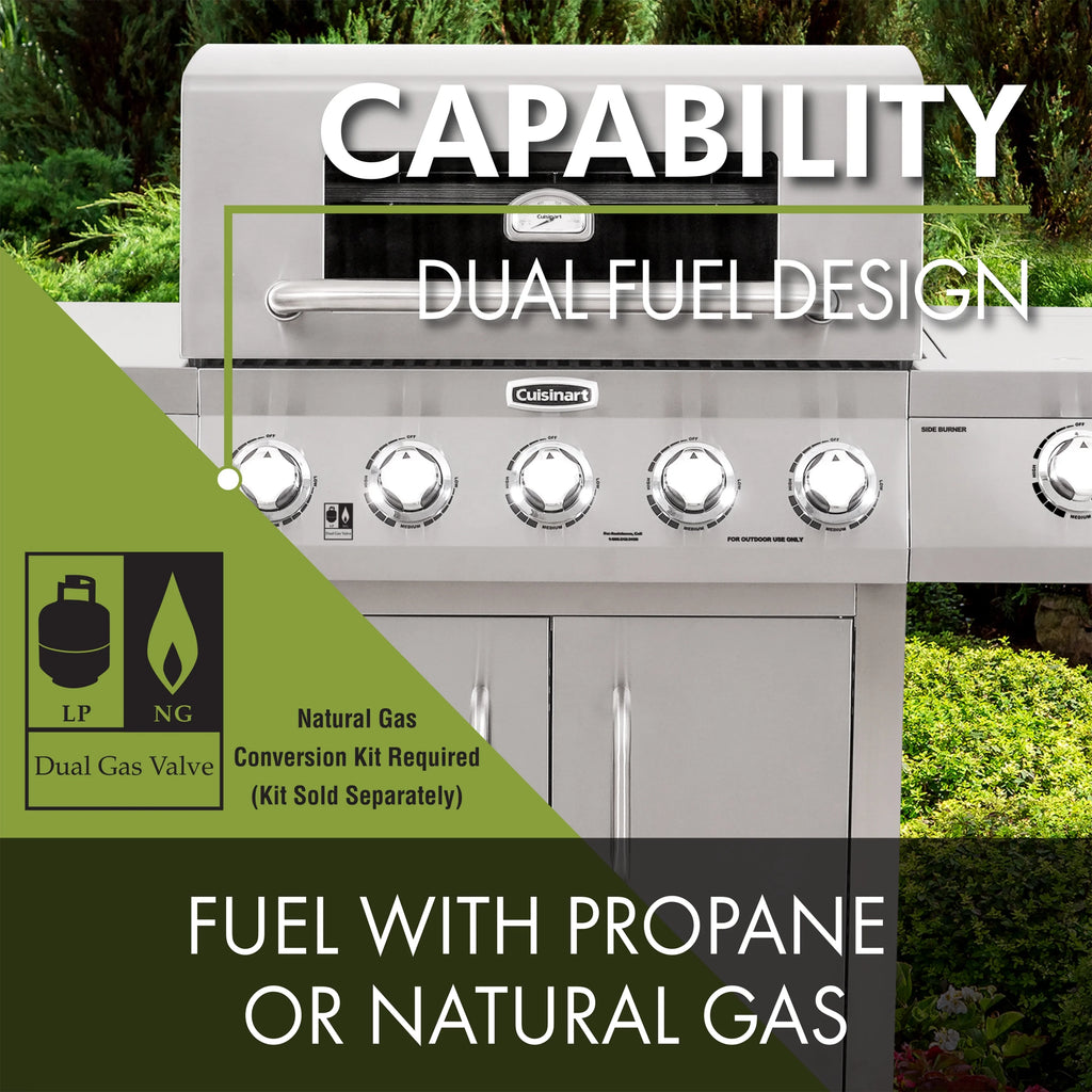 5-Burner Dual Fuel Gas Grill X78228