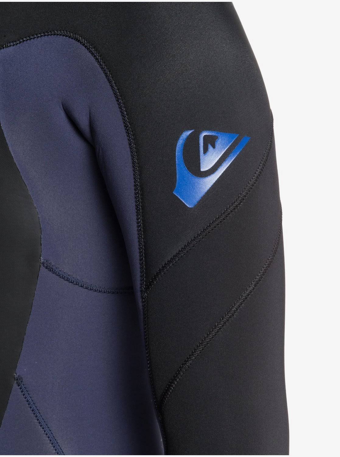 Black/Silver 4/3 Back Zip Wetsuit B4015