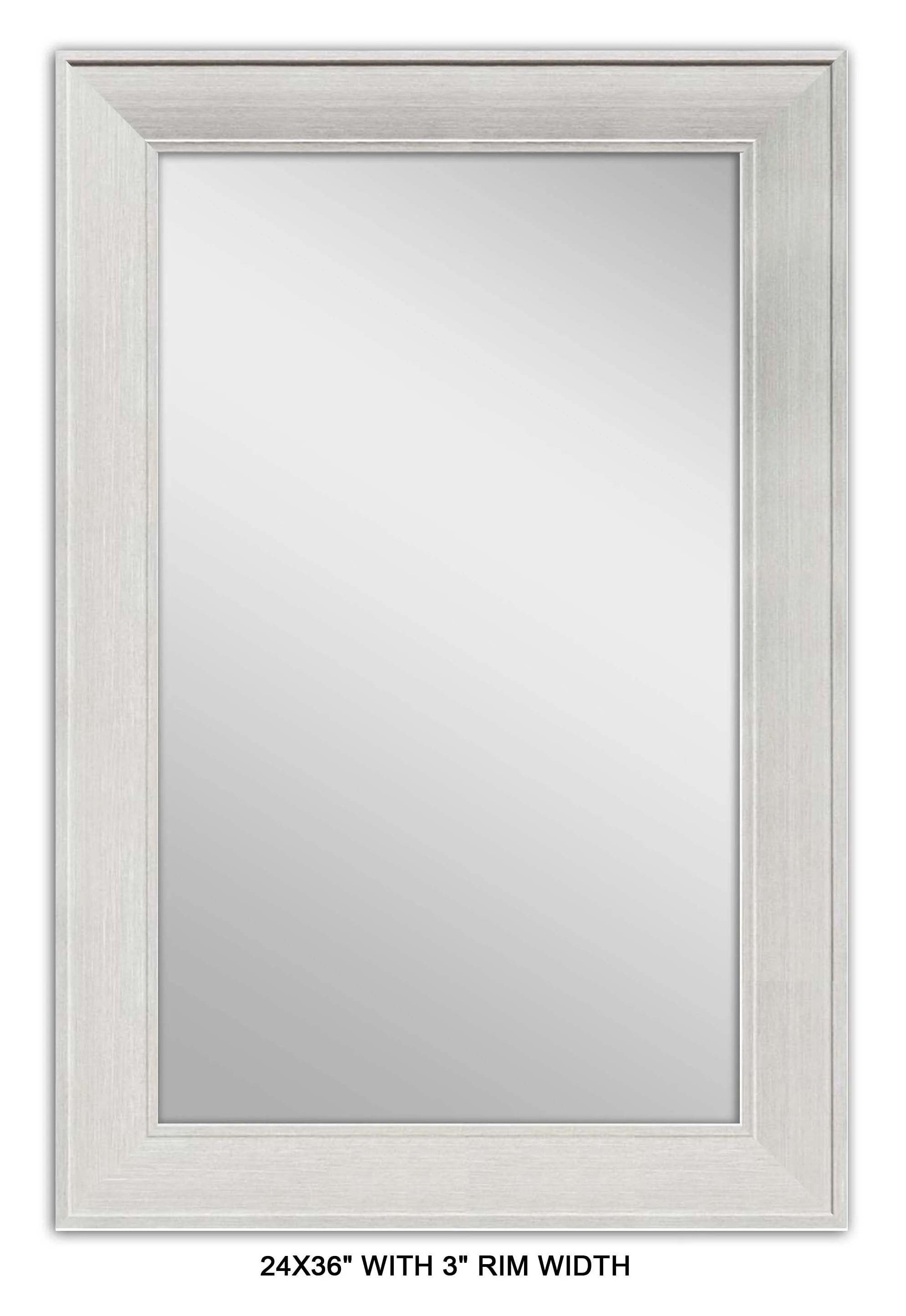 Grey Rectangle MDF Wall Mirror C860005