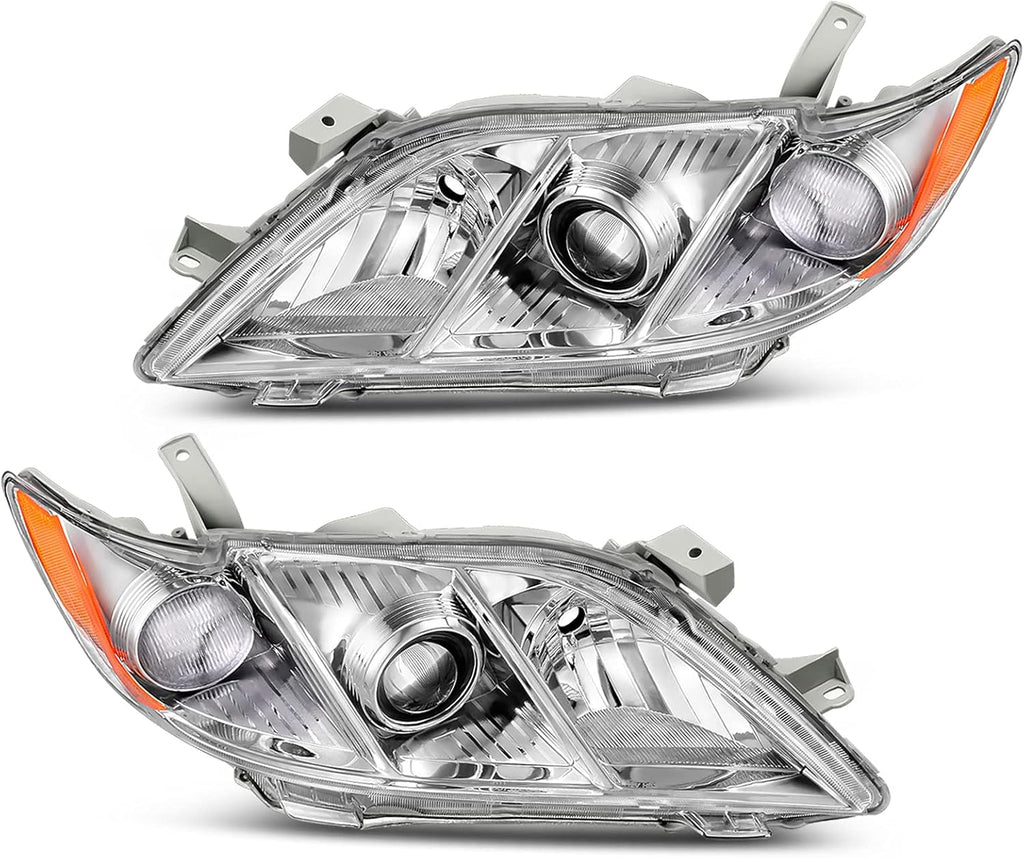 Black Housing Headlight Assembly with Amber Reflector Clear Lens K10685
