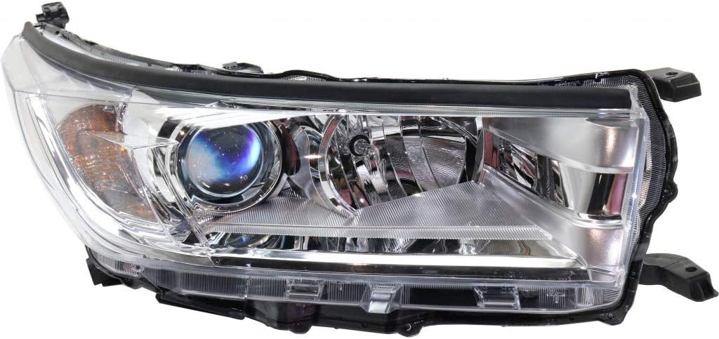 Driver Side Headlight with Chrome Accent V33467