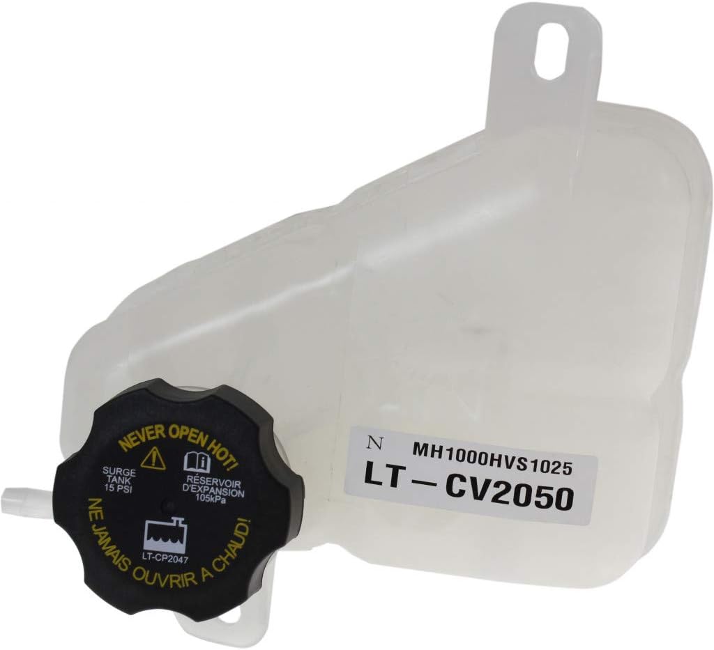 Coolant Reservoir with Cap for Chevy Malibu 2007-2012 3.5L Pack of 2 U97841