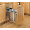 Stainless Steel Top Mount Double Bin Trash Can B949
