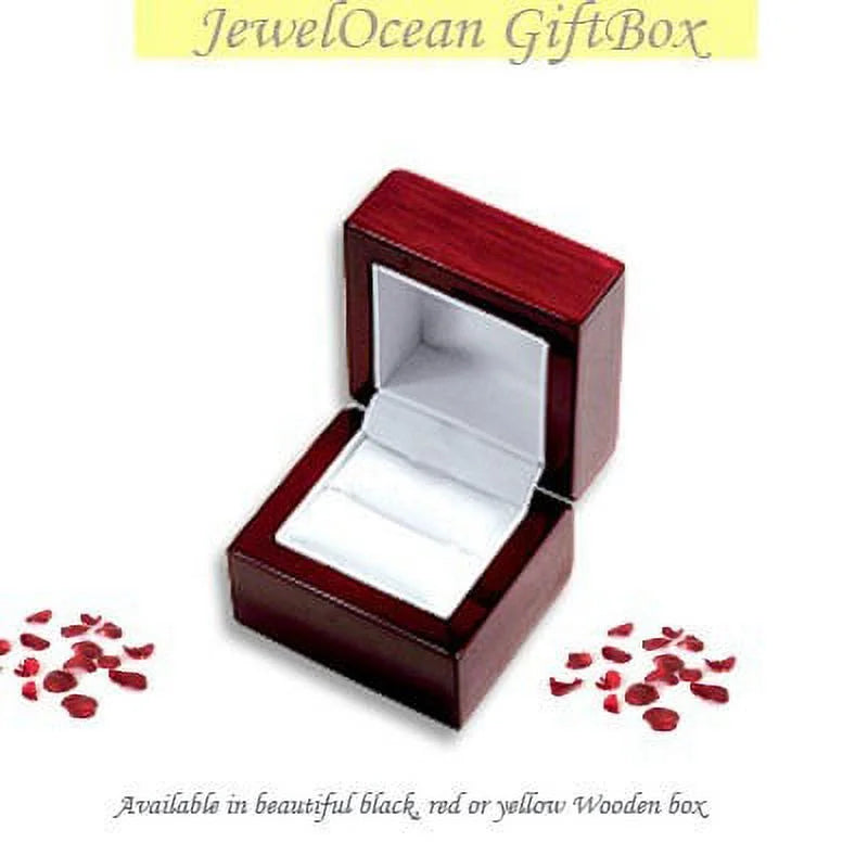 1.00 Carat Princess Cut Diamond Wedding Ring on 10k White Gold W145