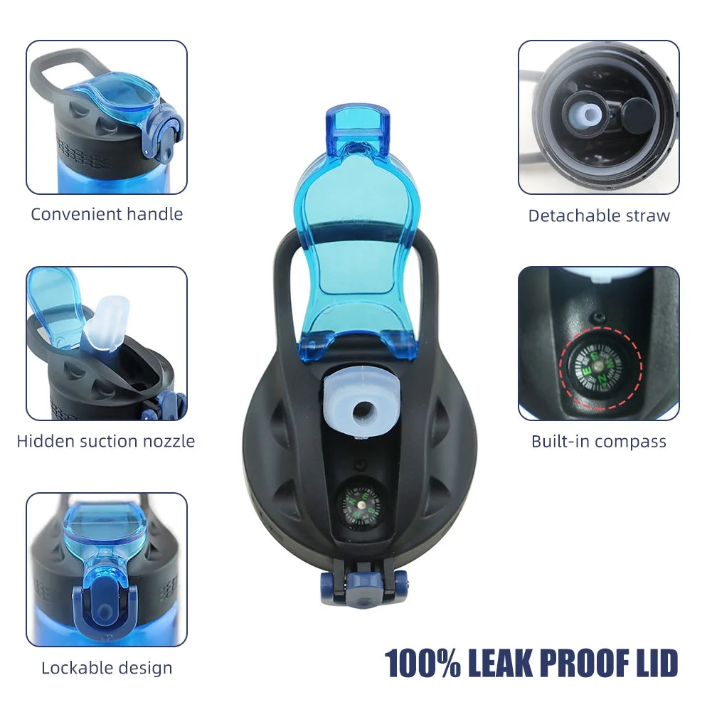 Blue Tritan Water Filter Bottle P9201