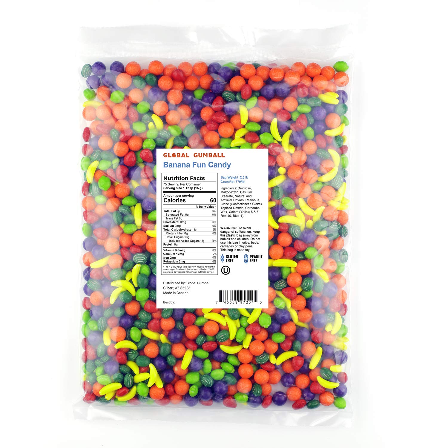 2 Lb Fruit Shape Hard Candy Q8295