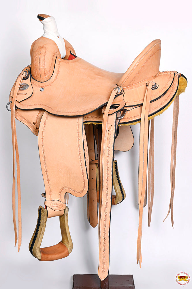Tan Western Roping Trail Saddle E5117