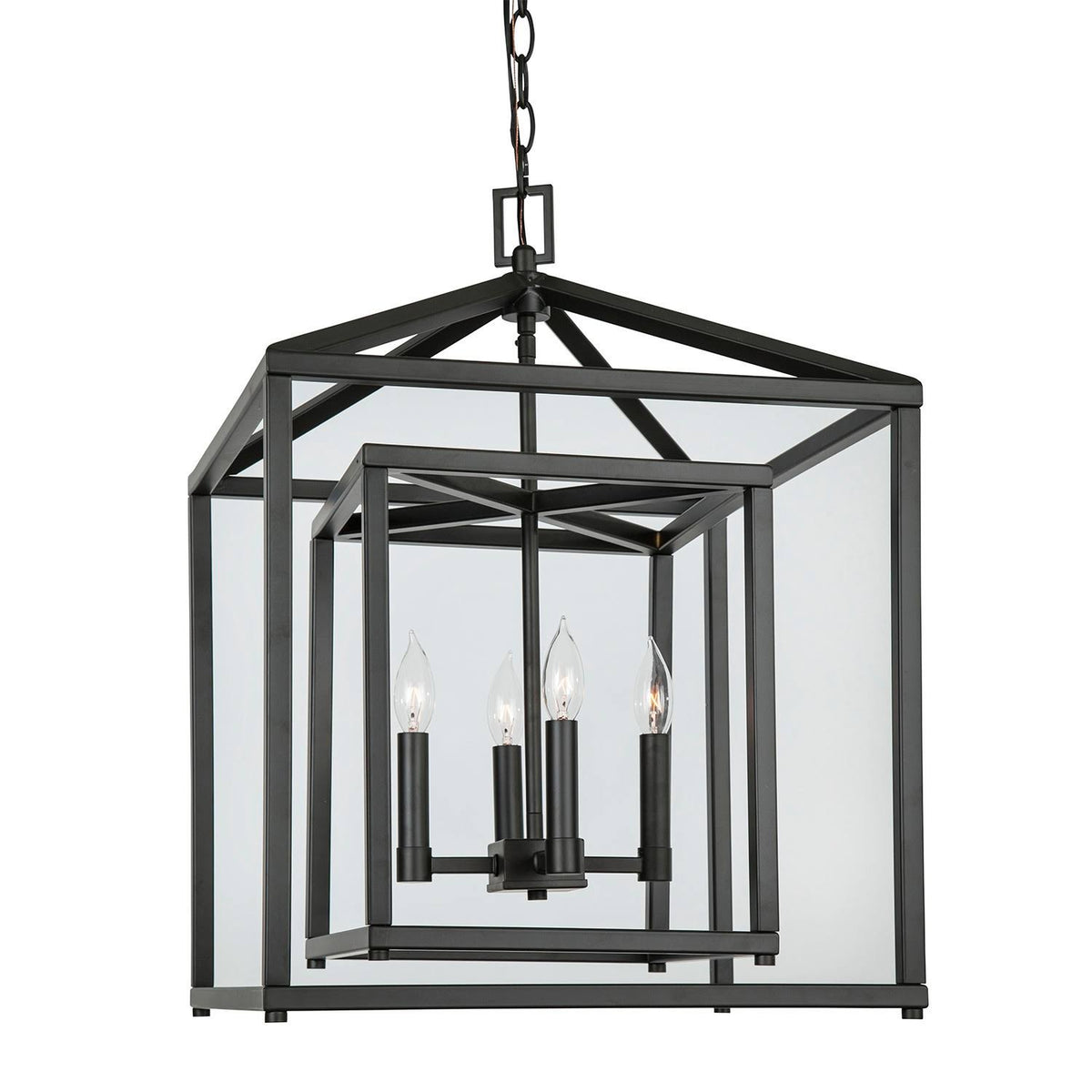 17x22 Wide 4 Light Candle Style Chandelier with Oil Rubbed Bronze W188