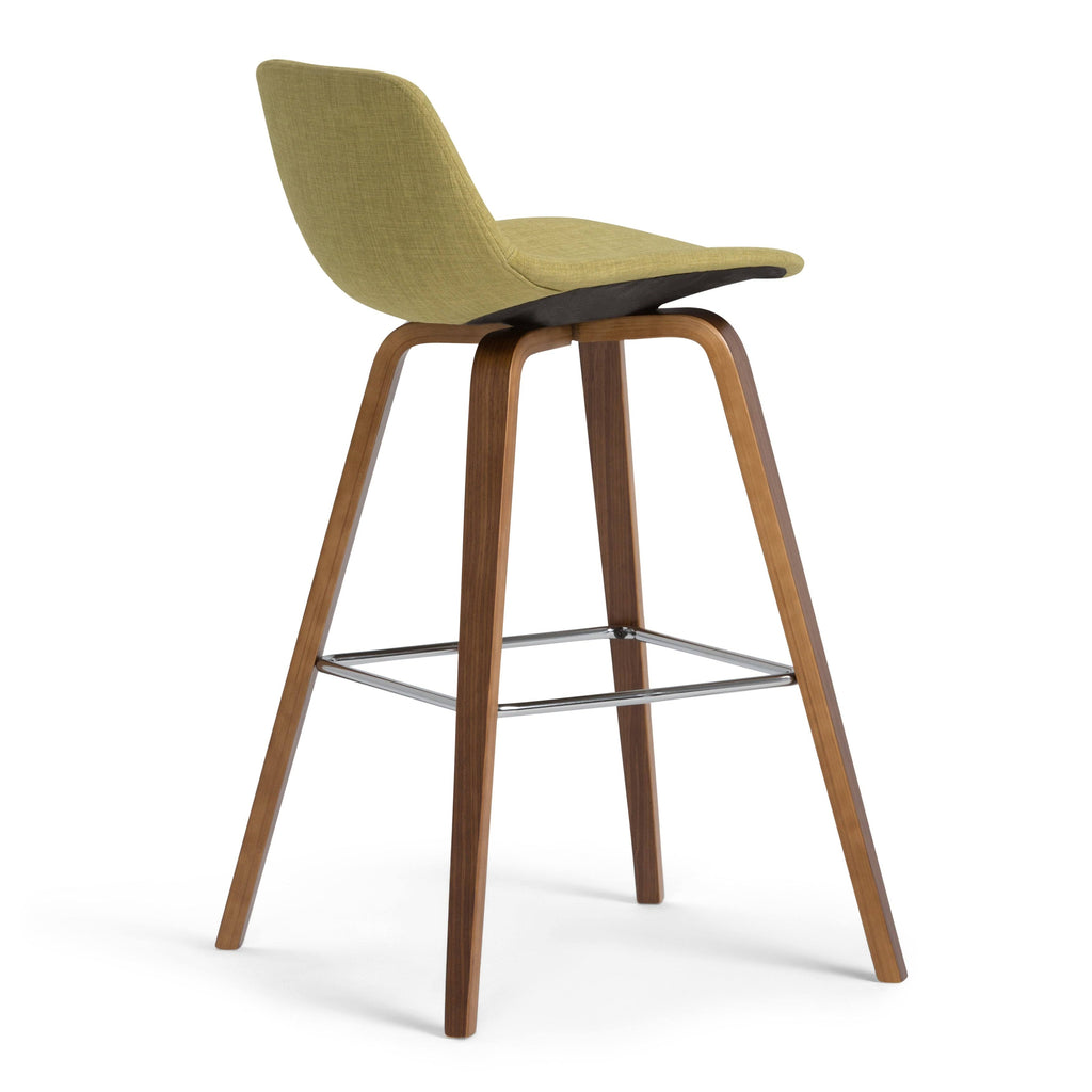Set of 2 Dark Brown Bentwood Counter Height Barstools E7857
