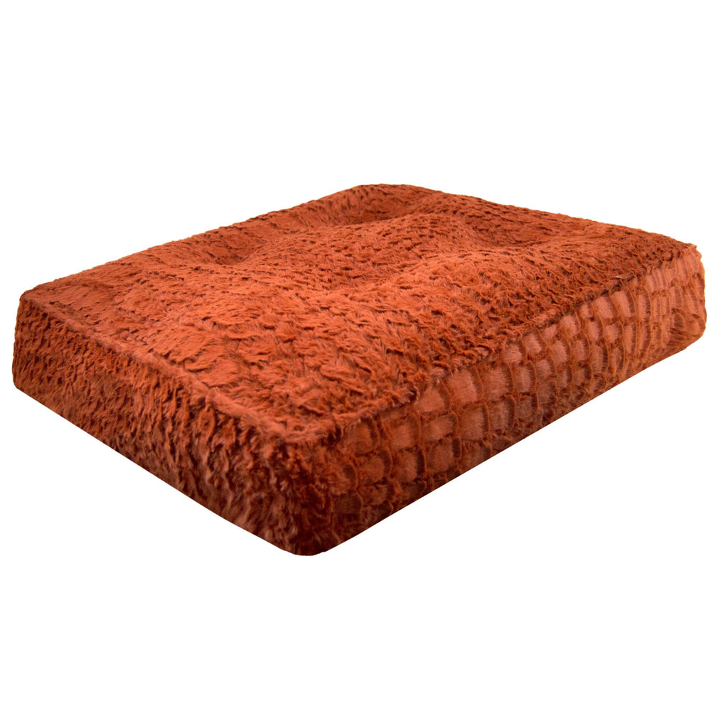 Medium Rectangle Faux Fur Dog Cat Bed W753