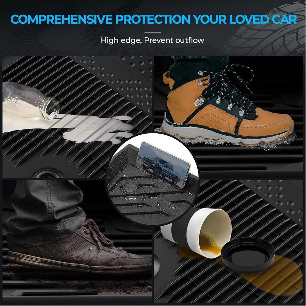 Black TPE Rubber Floor Mats Y51951
