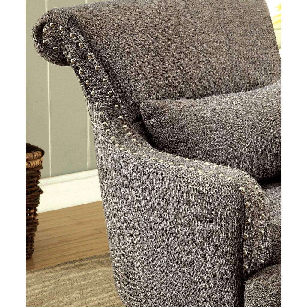 Brown Contemporary Accent Chair V64816