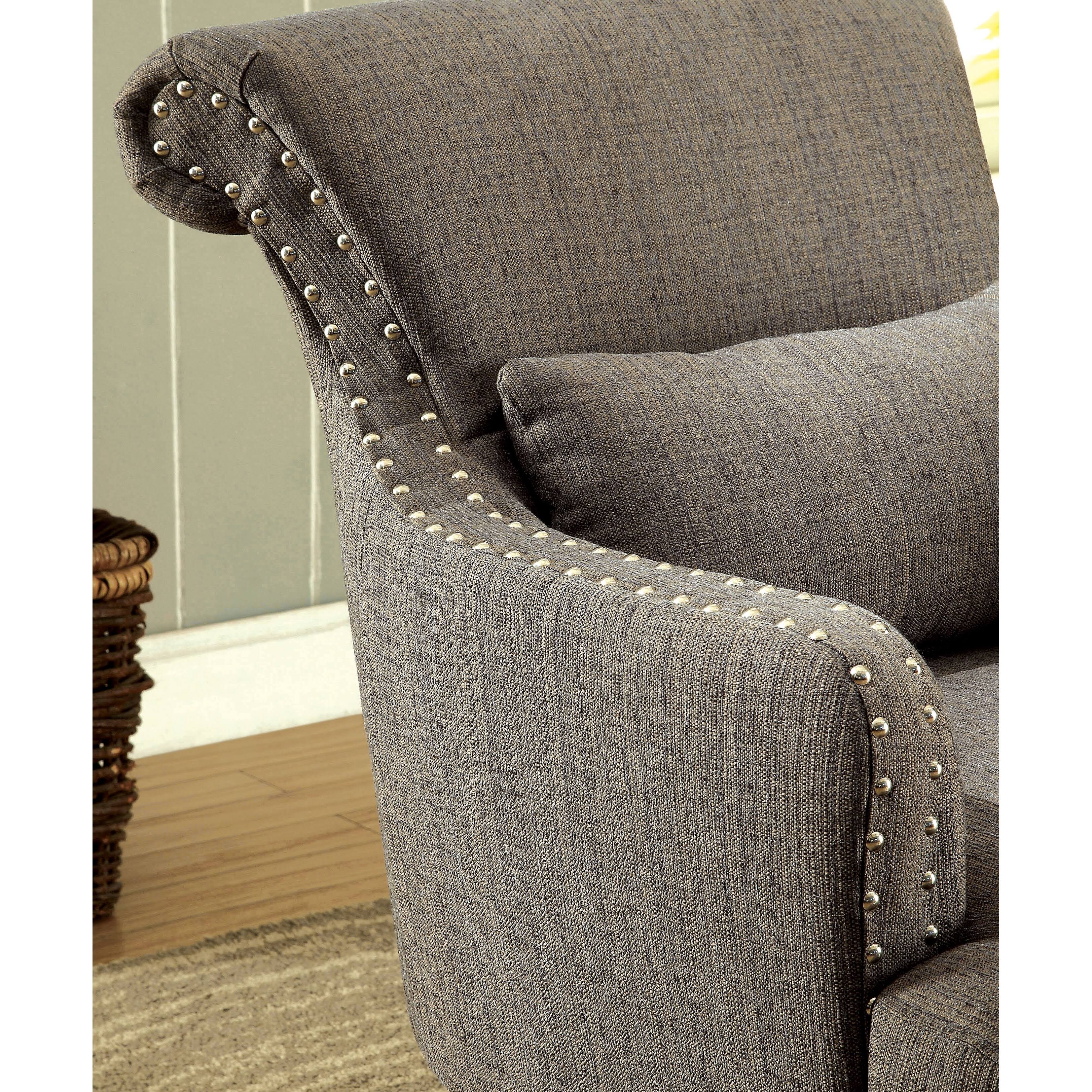 Brown Contemporary Accent Chair V64816