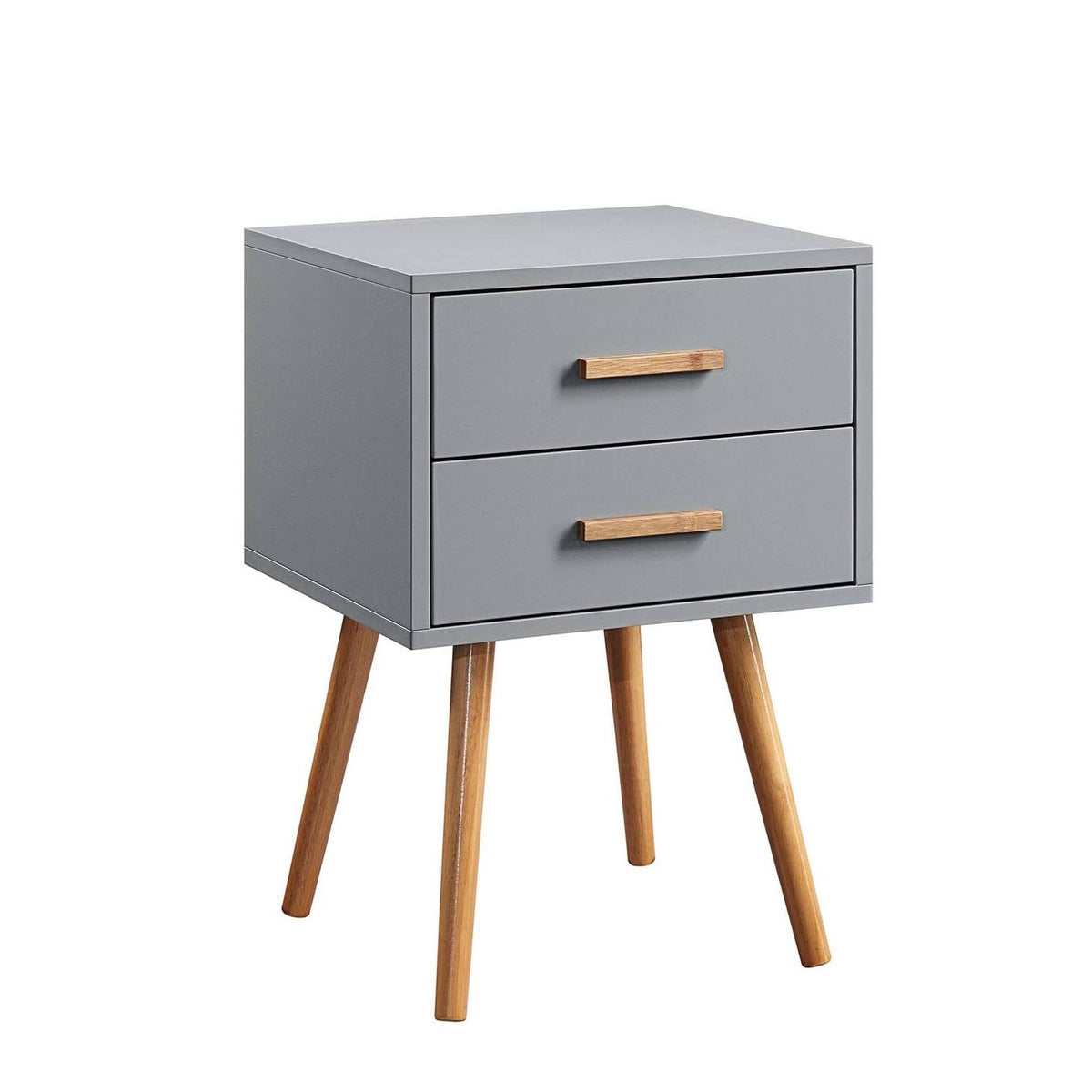 White 2-Drawer End Table T8884
