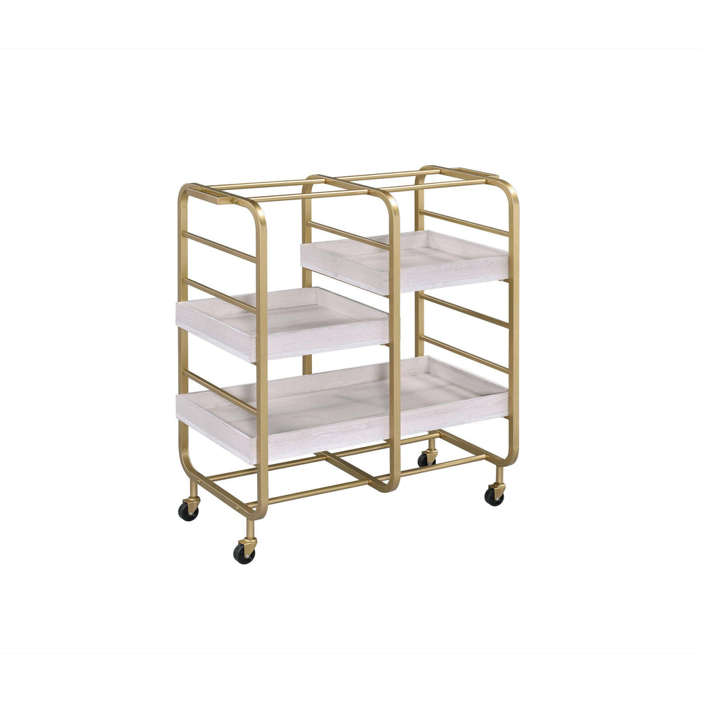 Gold Serving Cart N141