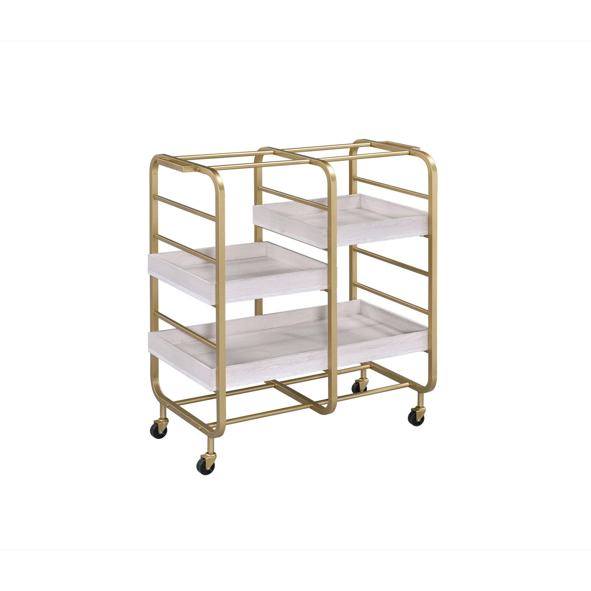 Gold Serving Cart N141