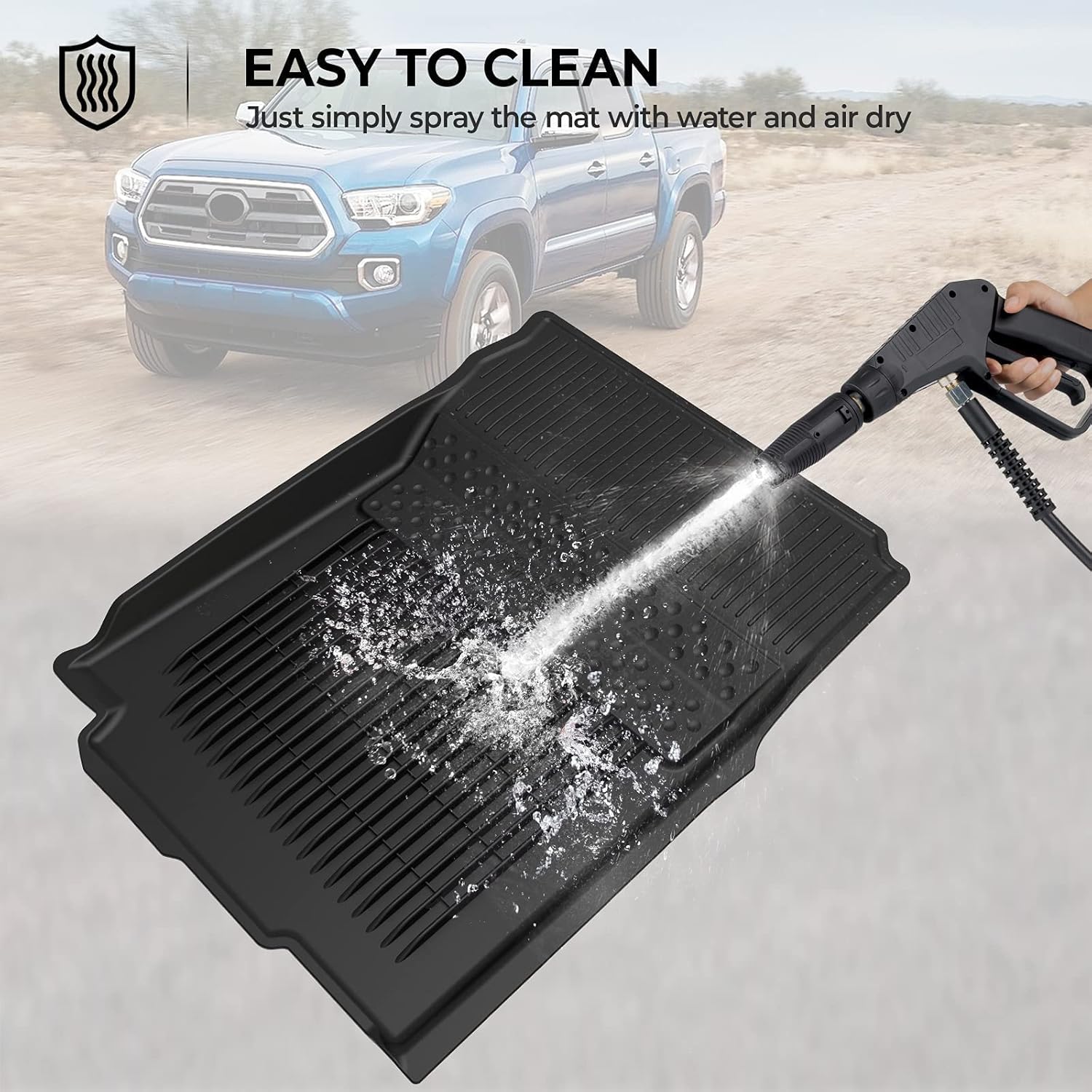 Black TPE Rubber Floor Mats Y51951