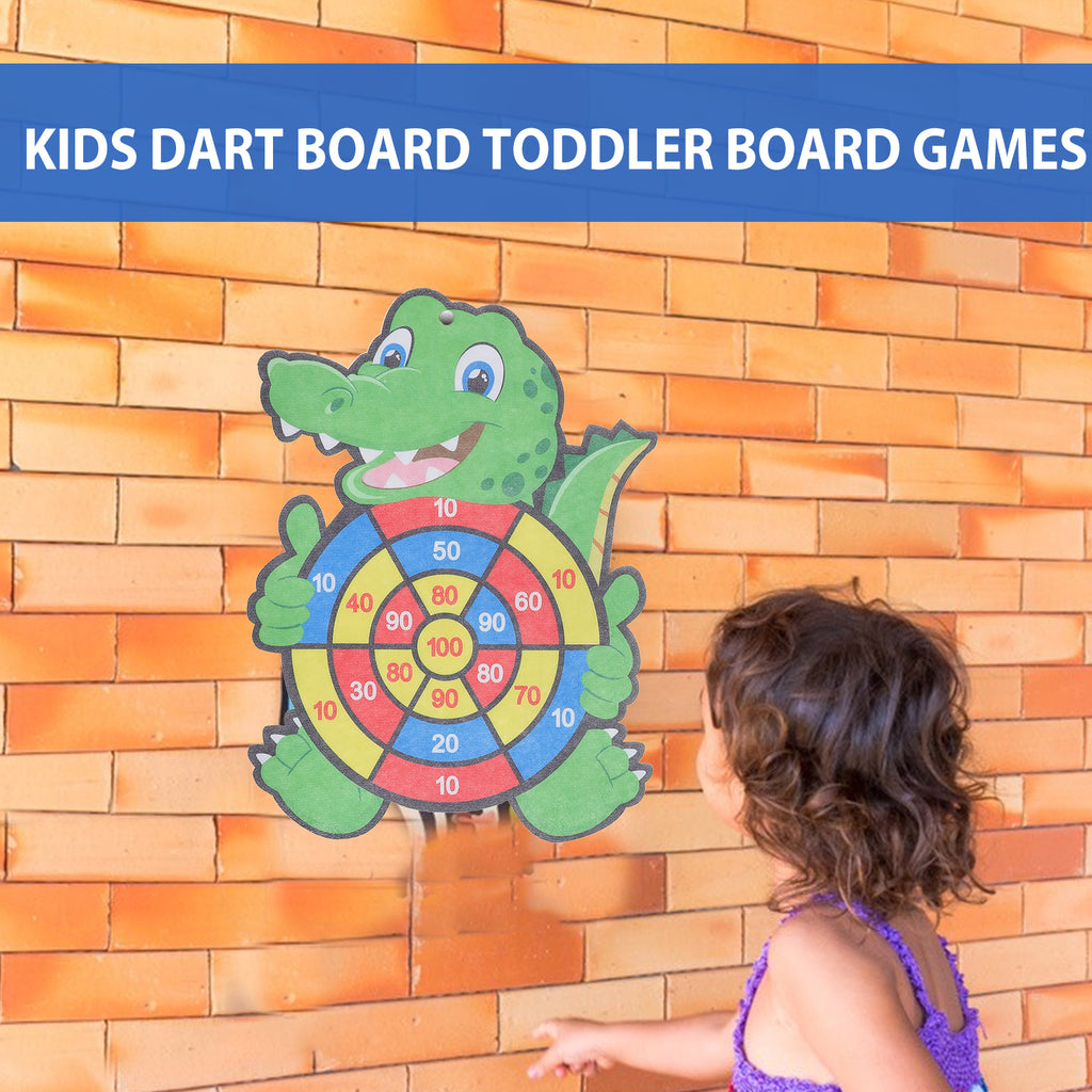 Dart Game Kids Board Ball Set Toys Catch Dinosaur Paddle Toss Throw Children Safety Party Shooting Sports Indoor P439145