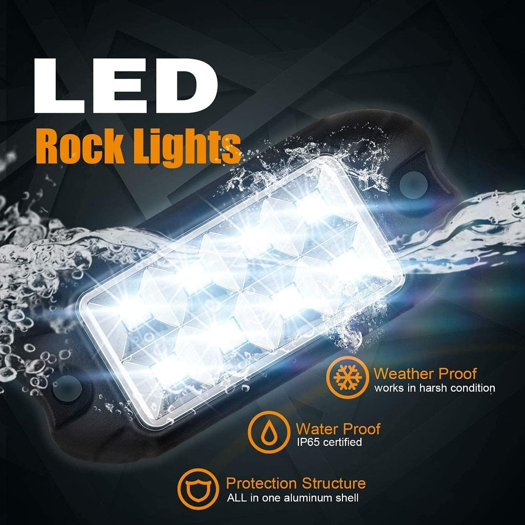 12 Pods RGBW LED Rock Lights for Trucks V820485