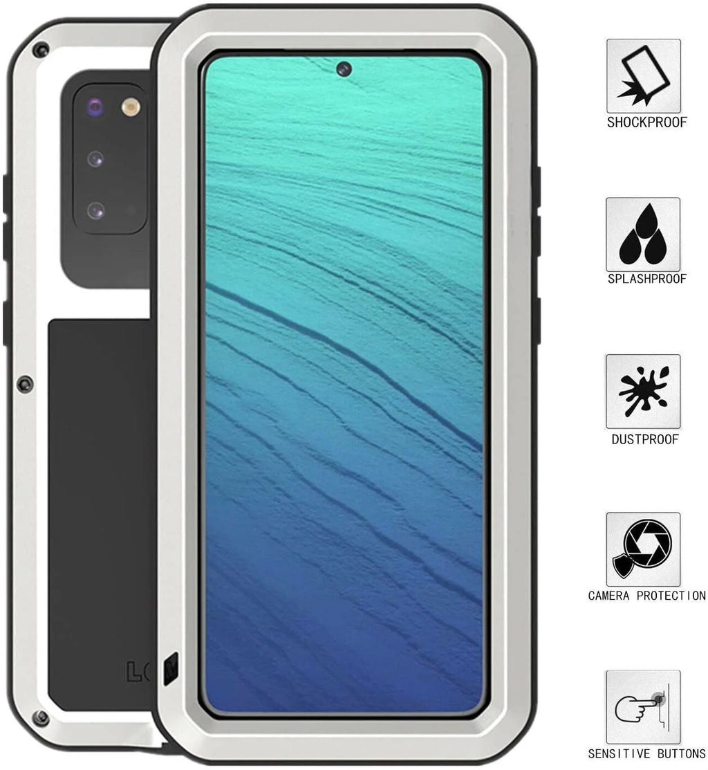 Samsung Galaxy S23 Plus Case Silver Heavy Duty Shockproof Rugged Q712935