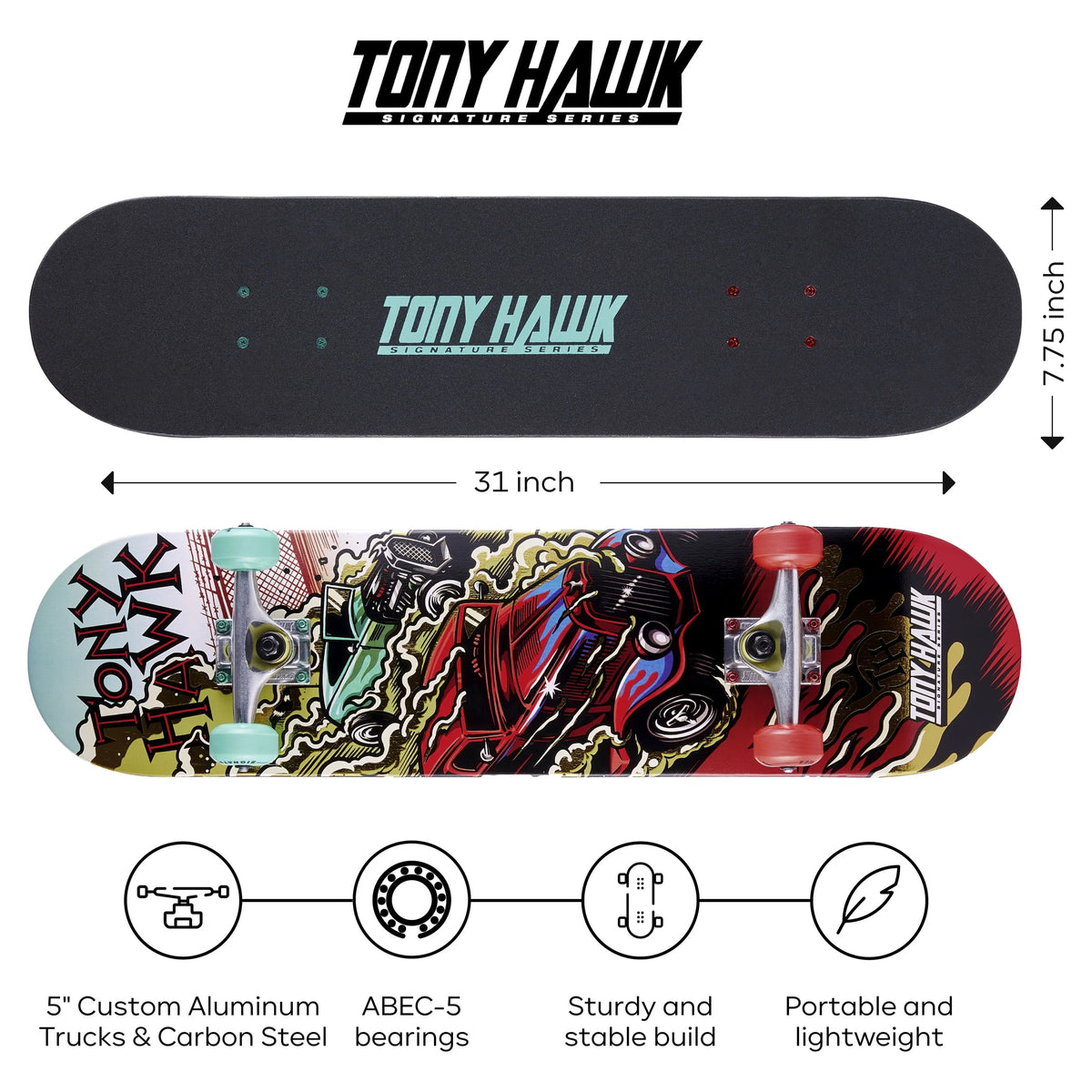 31" Popsicle Complete Skateboard with Pro Trucks S4184