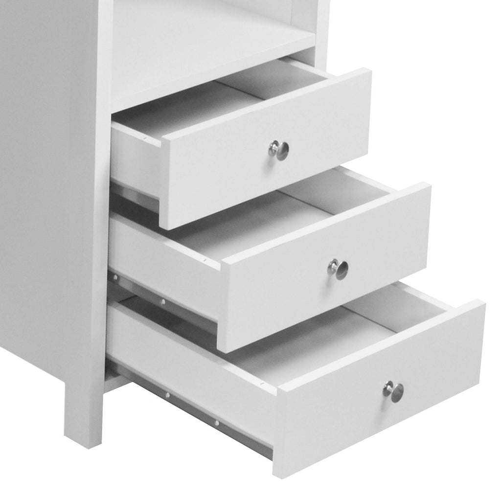 White Desk with 3 Storage Drawers P96631