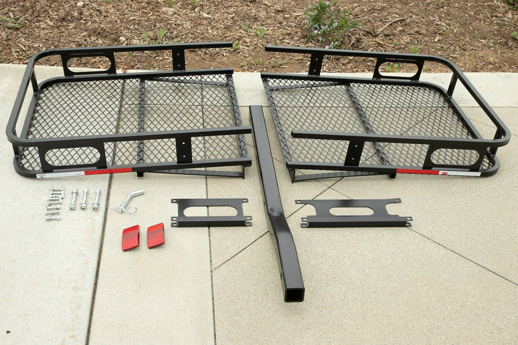 Universal Auto Steel Rear Hitch Mount Carrier Basket U17535
