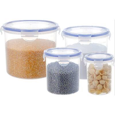 4 Pack Airtight Cereal Food Storage Containers with Mixed Size Y68949