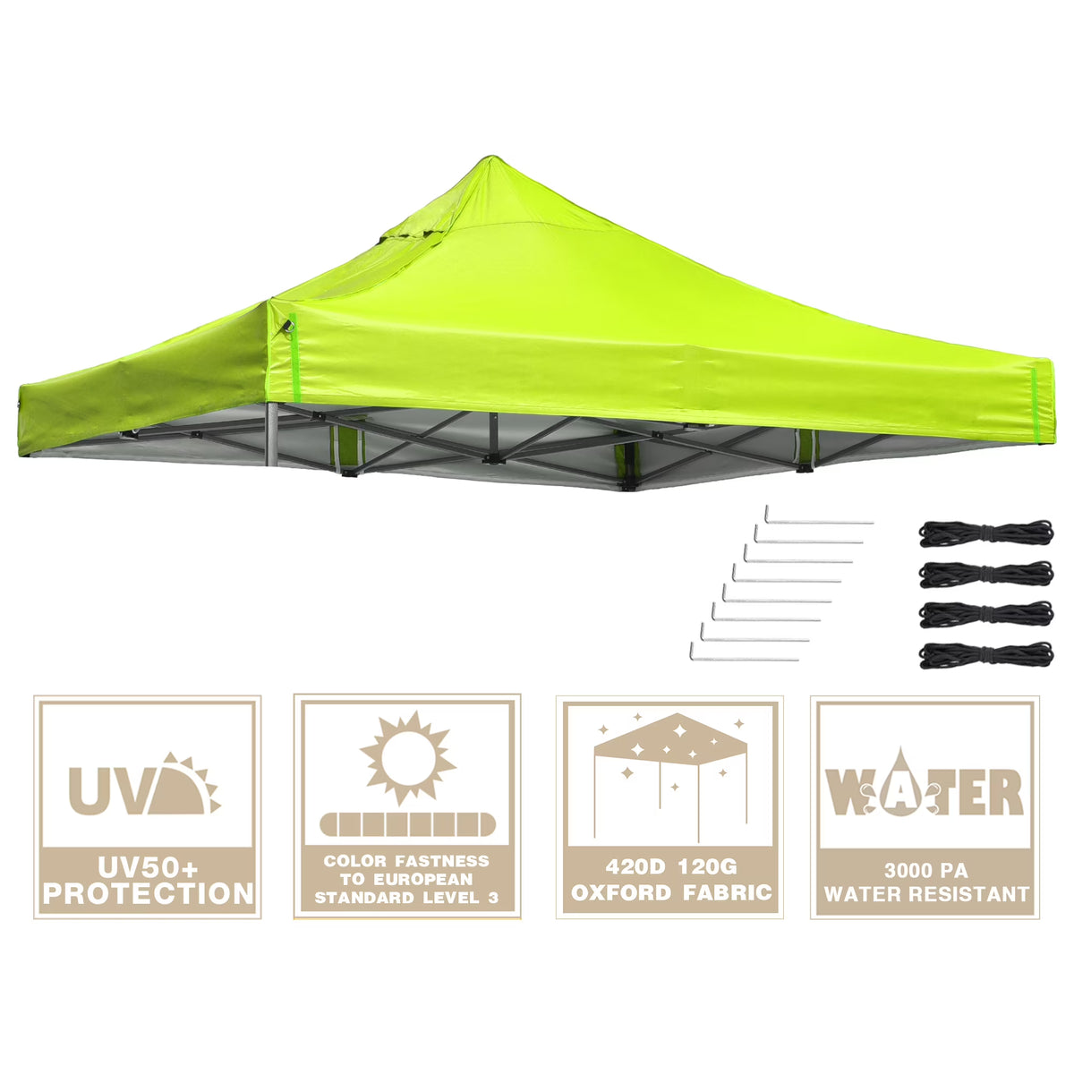 Green Glow Canopy Gazebo Top Replacement S68155