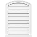 Arch Top Surface Mount PVC Gable Vent with Brickmould W31840