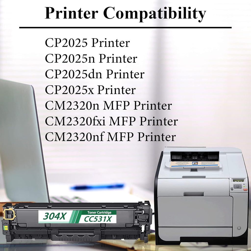 3 Pack High Yield Toner Cartridge for HP CP2025 CM2320 Printer O438