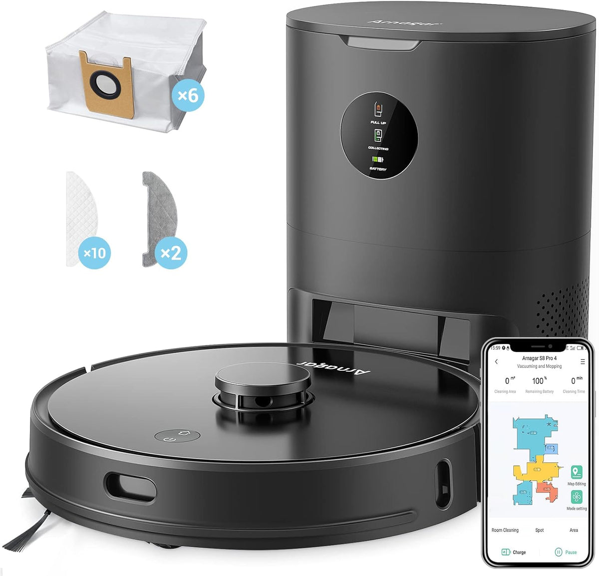 Robot Vacuum and Mop Combo U4632