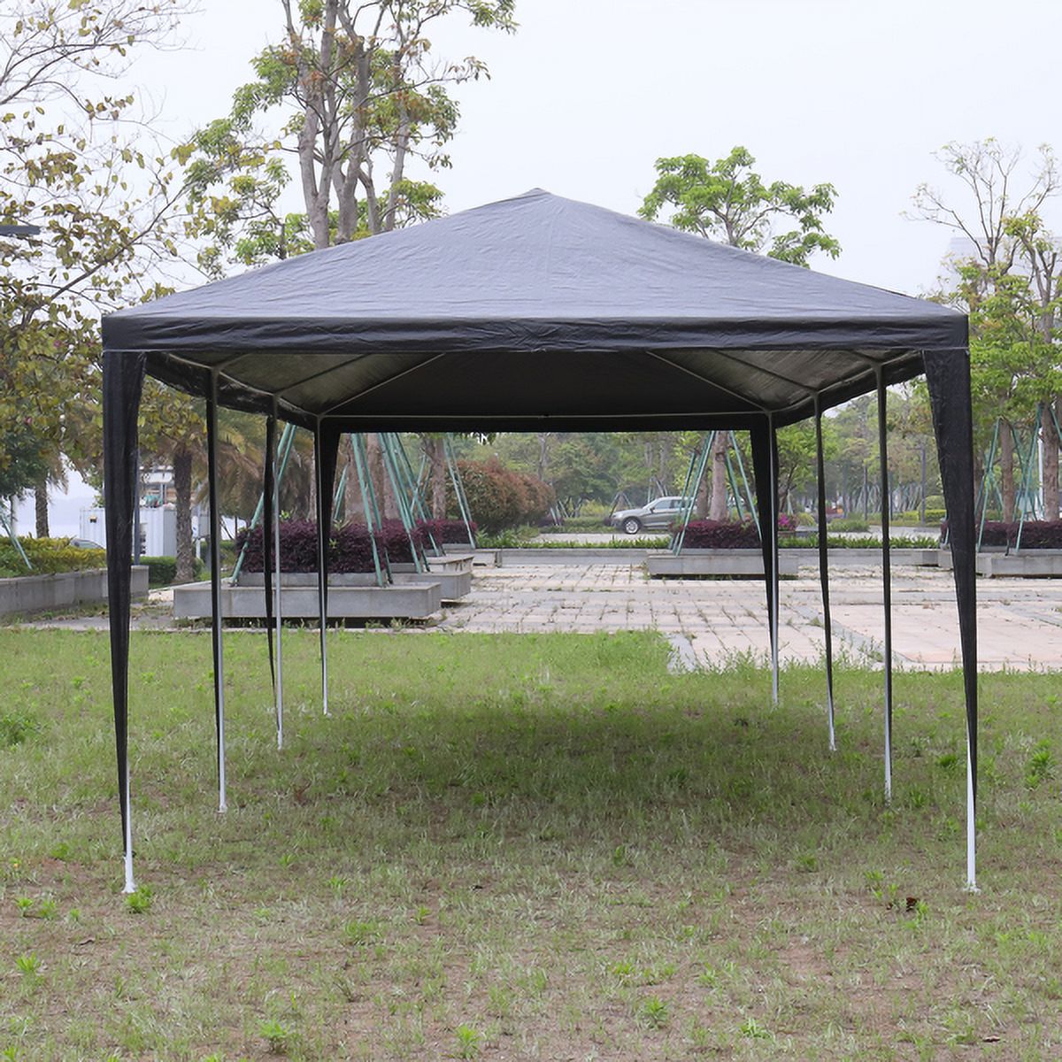 Black 10'x30' Outdoor Party Tent with 8 Removable Sidewalls Y1924