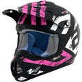Matte Black/Fuchsia Attack Helmet P6498