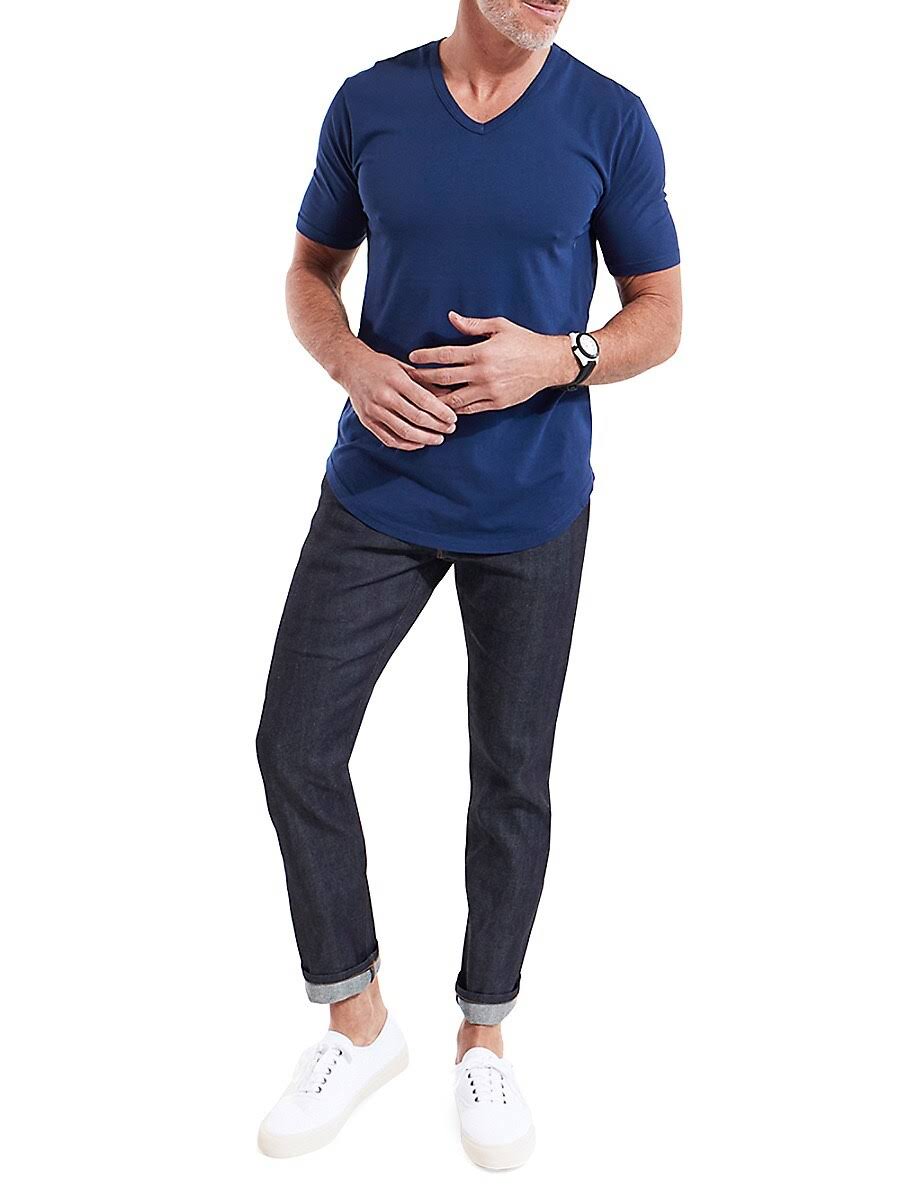 Navy Scallop V Goodlife M65267