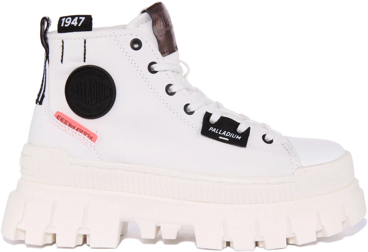 White Vegan Canvas Ankle Boot Size 7 F963590